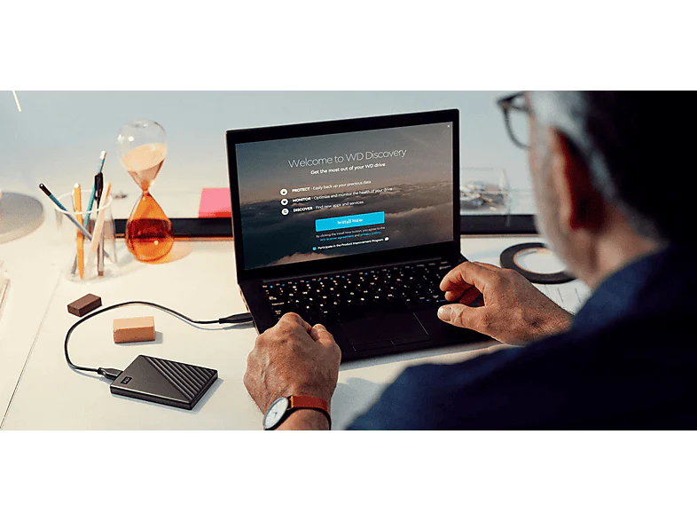 WESTERN DIGITAL Disque dur externe My Passport 2019 1 TB Noir (WDBYVG0010BBK-WESN) - Image 6