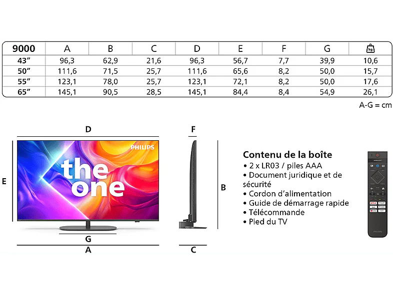 PHILIPS 55PUS9000 4k QLED Ambilight TV 55 inch (The One - 2025) - Image 18