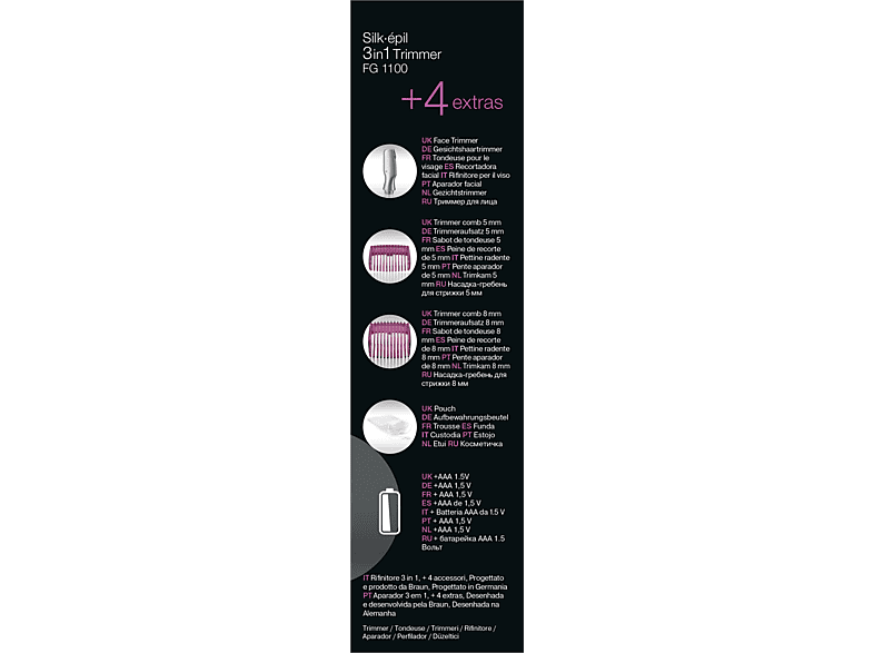 BRAUN Tondeuse bikini Silk-épil (FG1100) - Image 23
